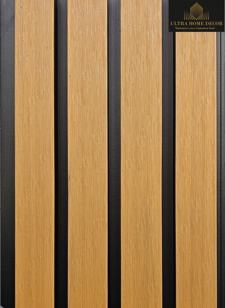 220 x 25 x 2900 WPC Outdoor Wall Panel second generation indian yellow brown half cover uhd112