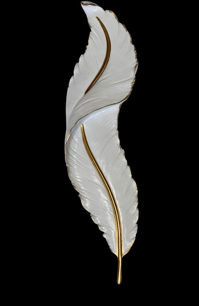 LEAF, 95CM,  WHITE COLOR