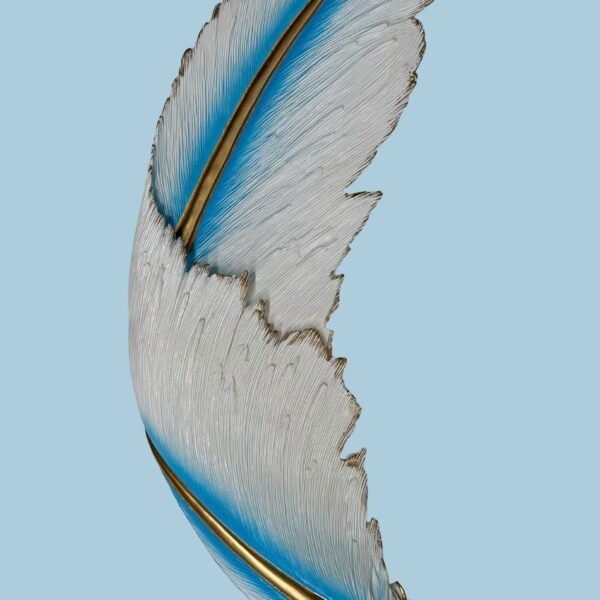 Fir, 95cm white and blue color