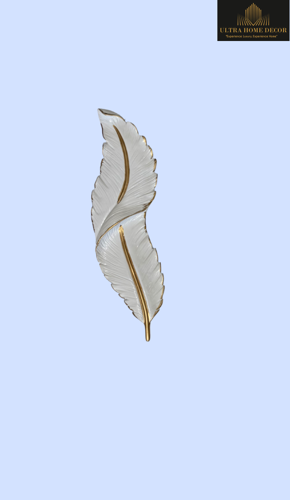 LEAF, 43CM, WHITE COLOR