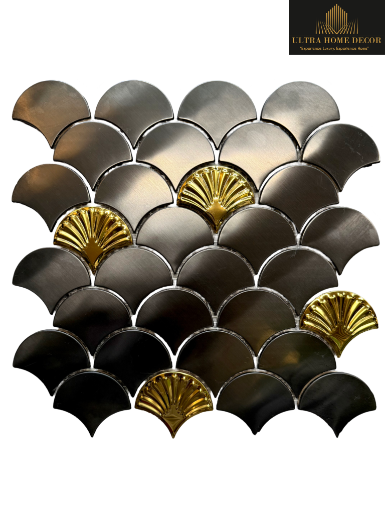 300*300 BRASS MOSAIC TILE UHD-2211