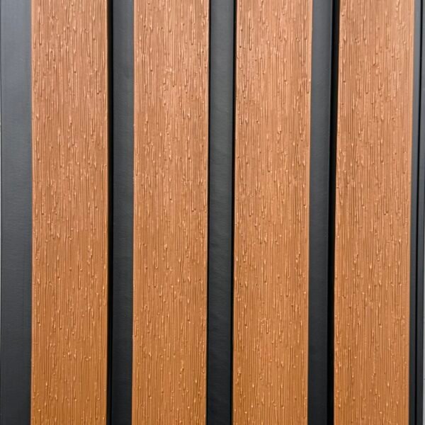 220 x 25 x 4000 WPC Outdoor Wall Panel second generation teak color uhd-4001