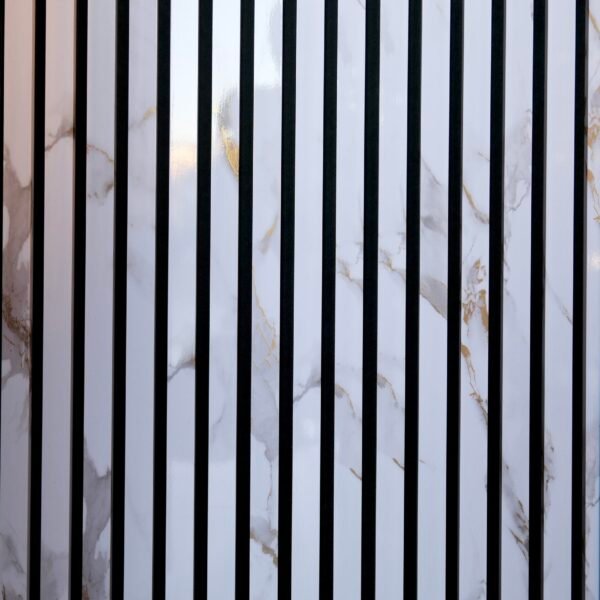 600*25*2900 Acoustic Panel Gloss white marble color uhd-519