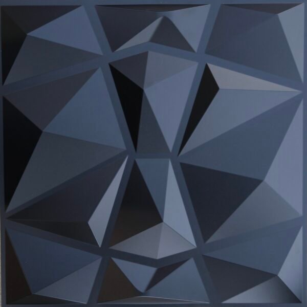 3D BLACK MATTE DIAMOND TILE 3d-005