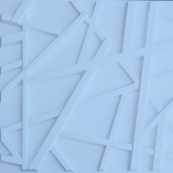 3D WHITE LINE TILE 3d-0017