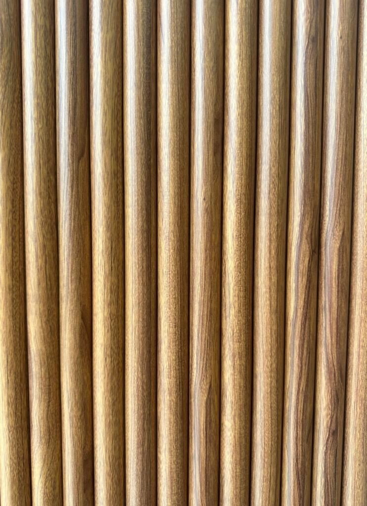 300*12*2900mm flexible semi bold wall panel classic teak color uhd-305