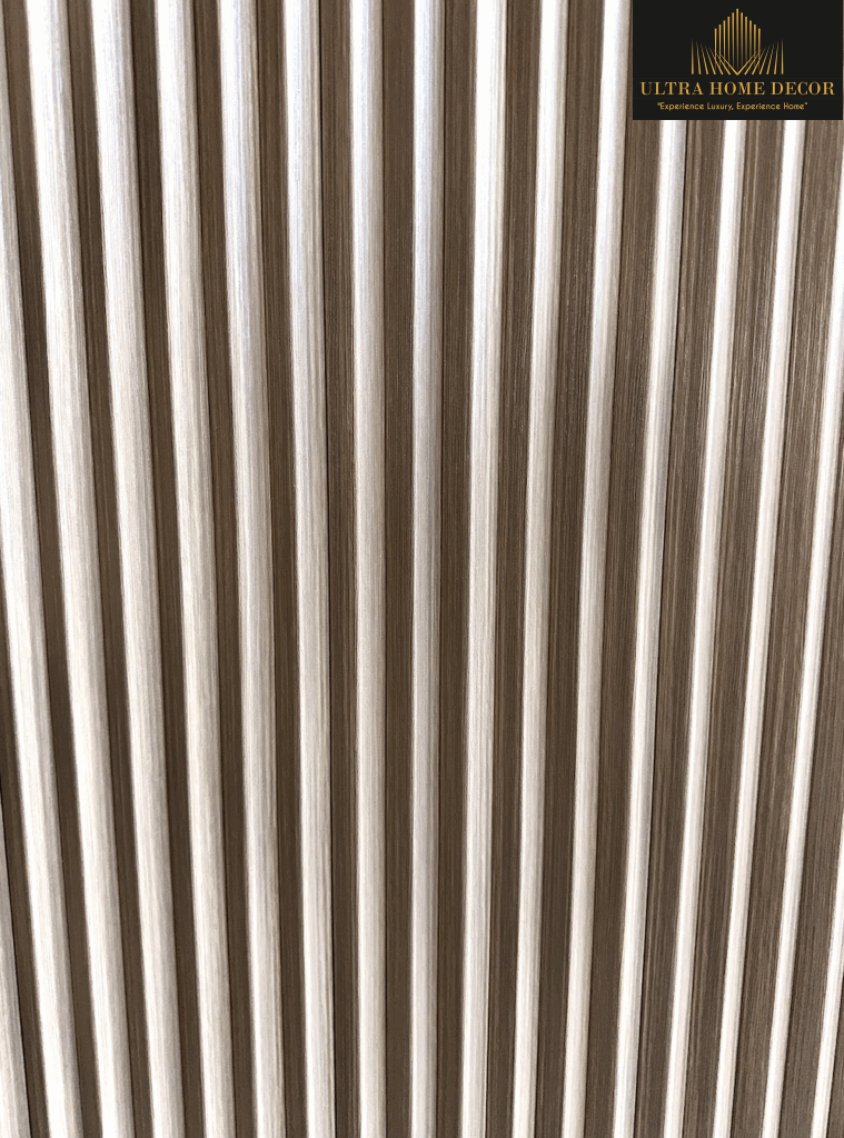 300*12*2900mm flexible triangle wall panel straight golden teak color uhd-311